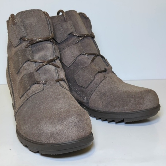 Sorel Evia Lace up Platform Ankle Booties woman's size 9 - Picture 5 of 16